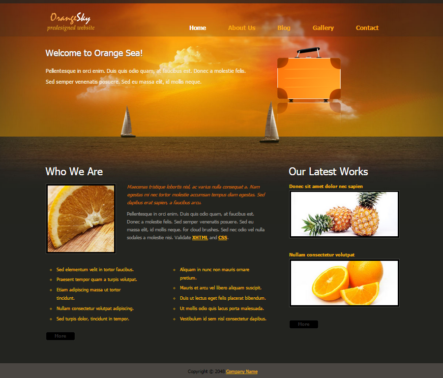 website templates