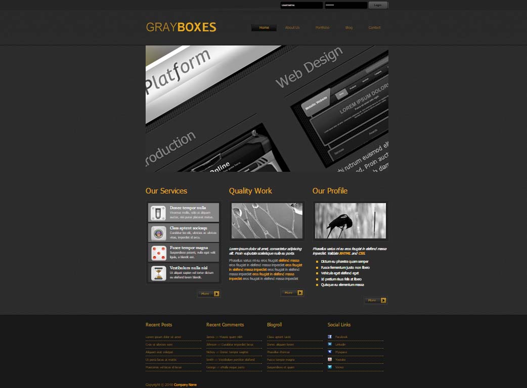 website template